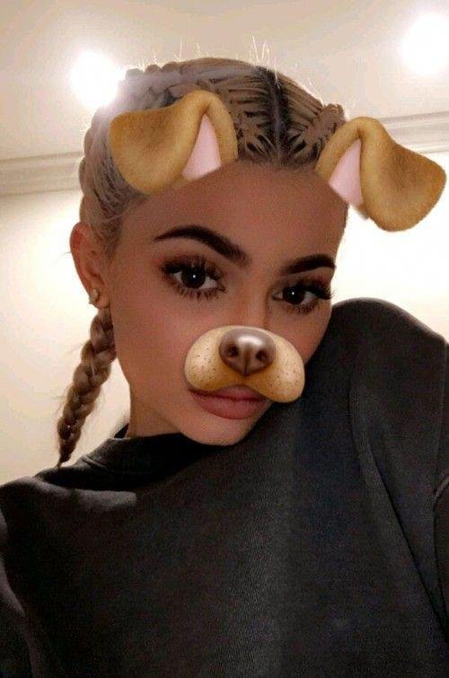 Selfie con el filtro de orejas de perro