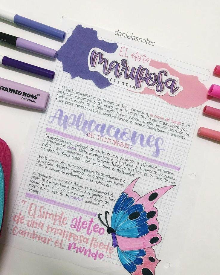 Apuntes de derecho con títulos de colores