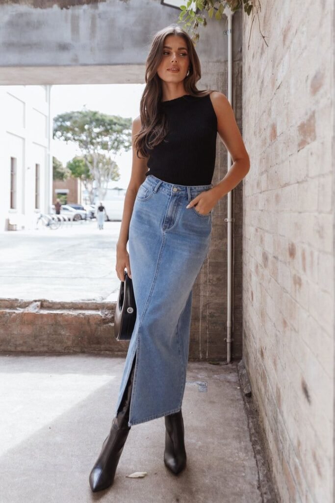 Outfit de verano: Maxi faldas de Jean