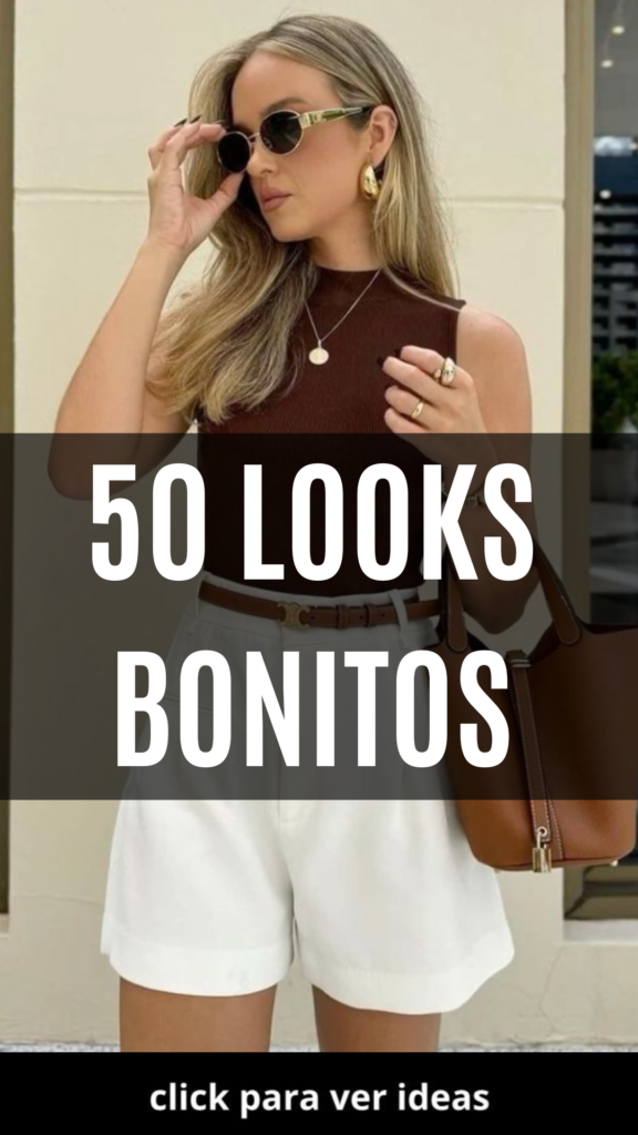 Top negro con pantalón blanco ancho