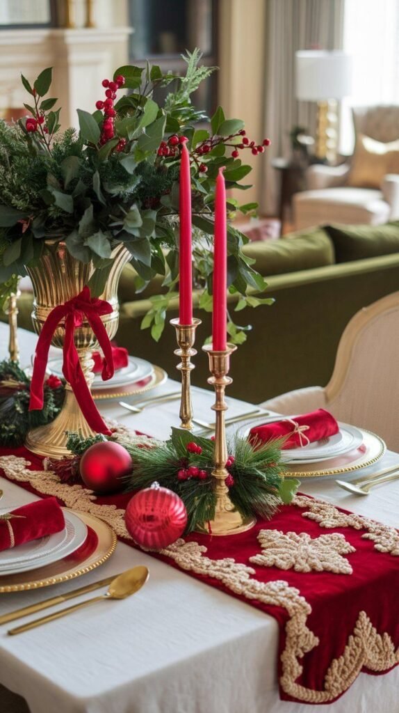 Decoración navideña: Comedor: