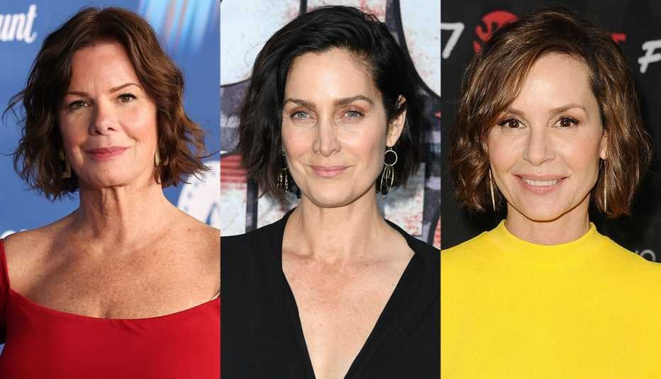 Tres mujeres con media melena oscura