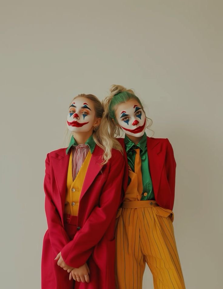 Dos chicas disfrazadas del Joker