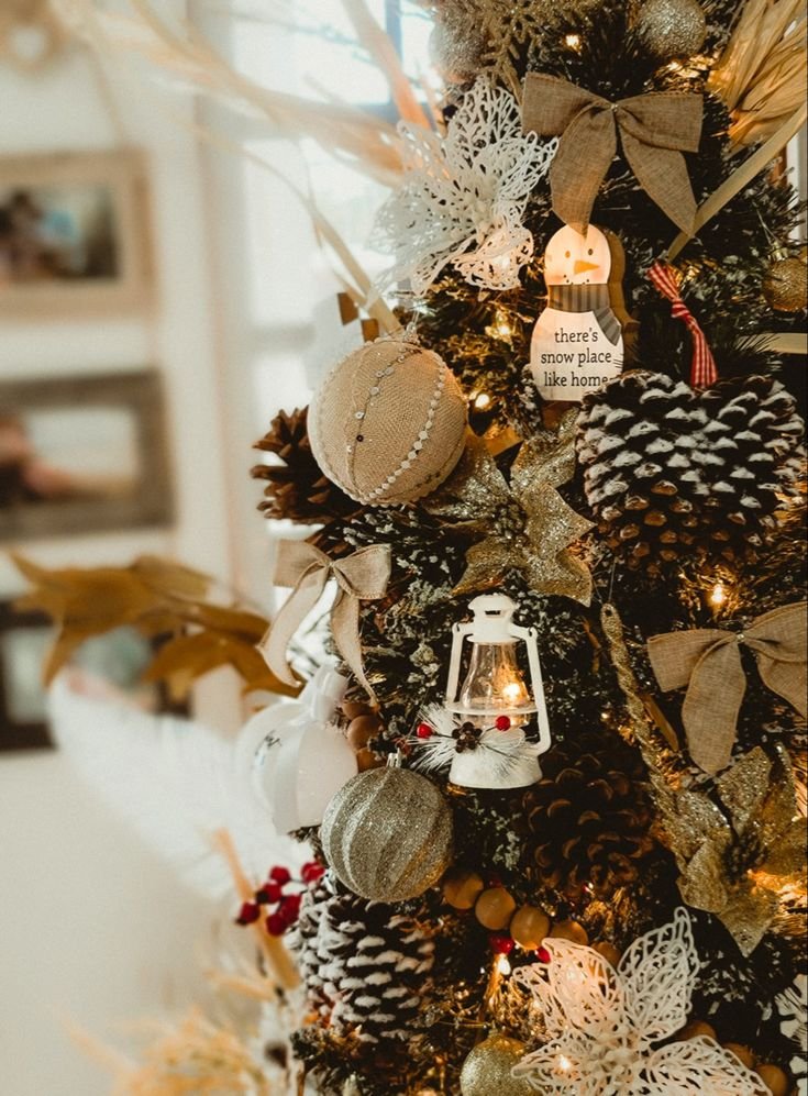 Árbol de Navidad: Estilo Rústico