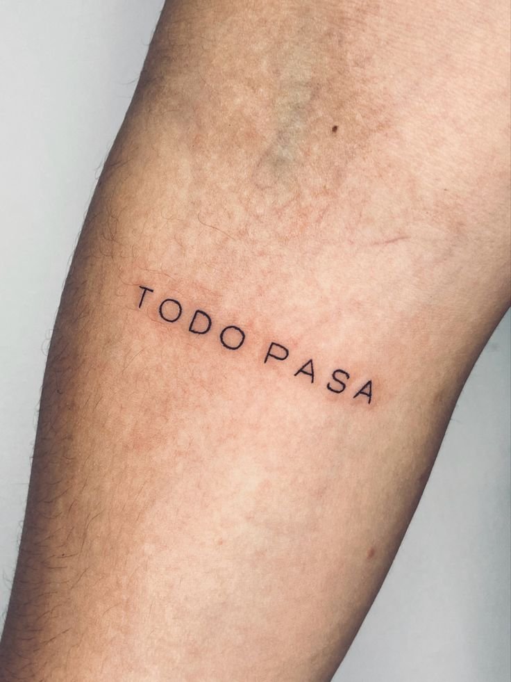 Tatuaje minimalista: Palabras o Frases Cortas