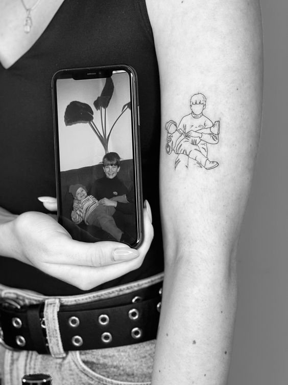 Tatuaje minimalista: Tatuajes de Siluetas
