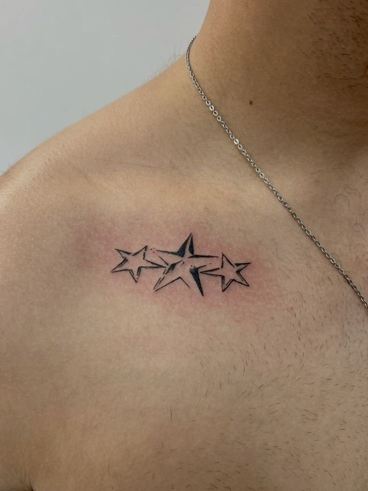 Tatuaje minimalista: Tatuajes de Estrellas