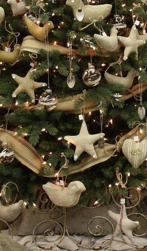 Árbol de Navidad: Adornos de Tela