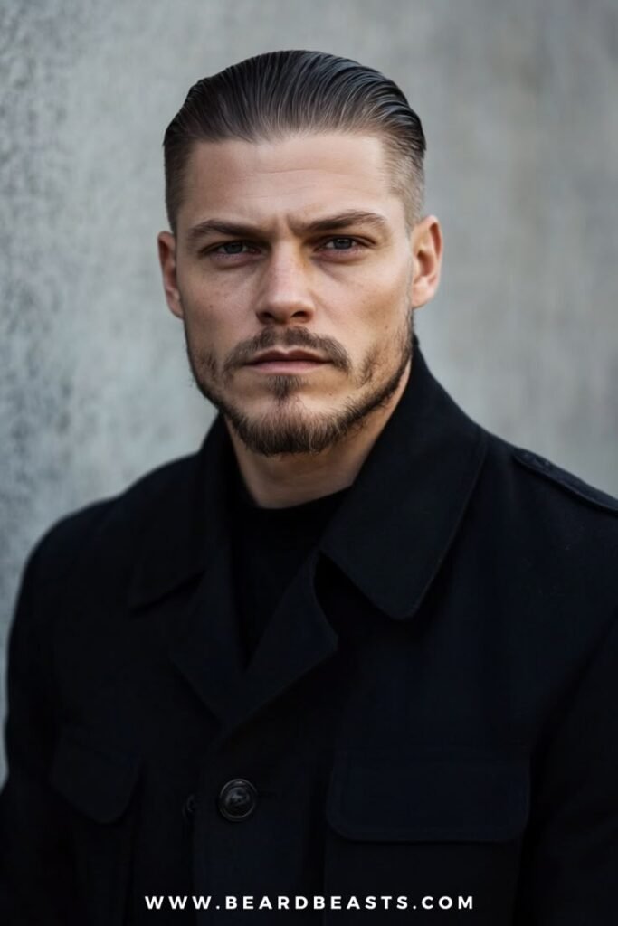 Corte de pelo para hombre: Corte clásico peinado hacia atrás