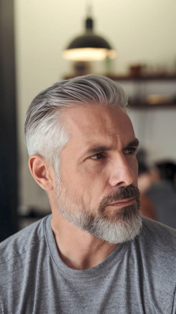 Corte de pelo para hombre: Corte clásico peinado hacia atrás