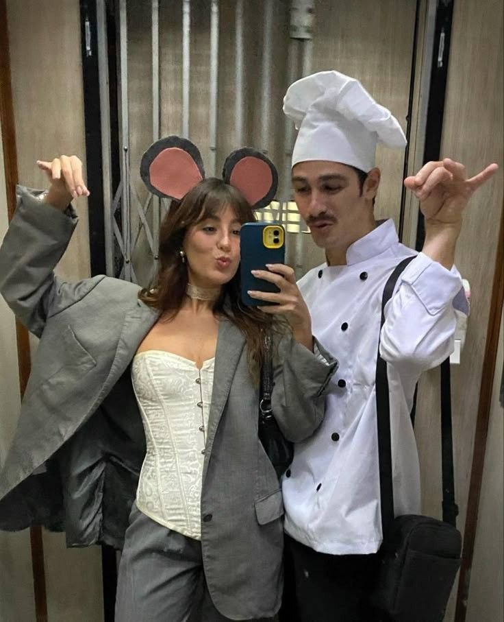 Pareja disfrazada de Ratatouille