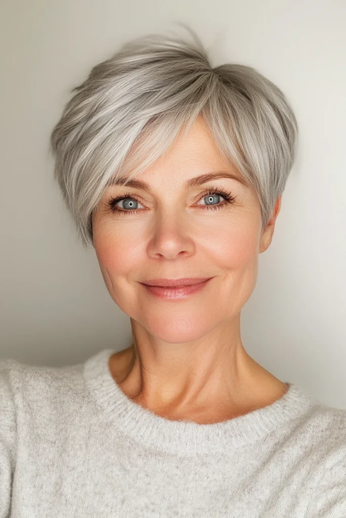 Pixie en gris plateado