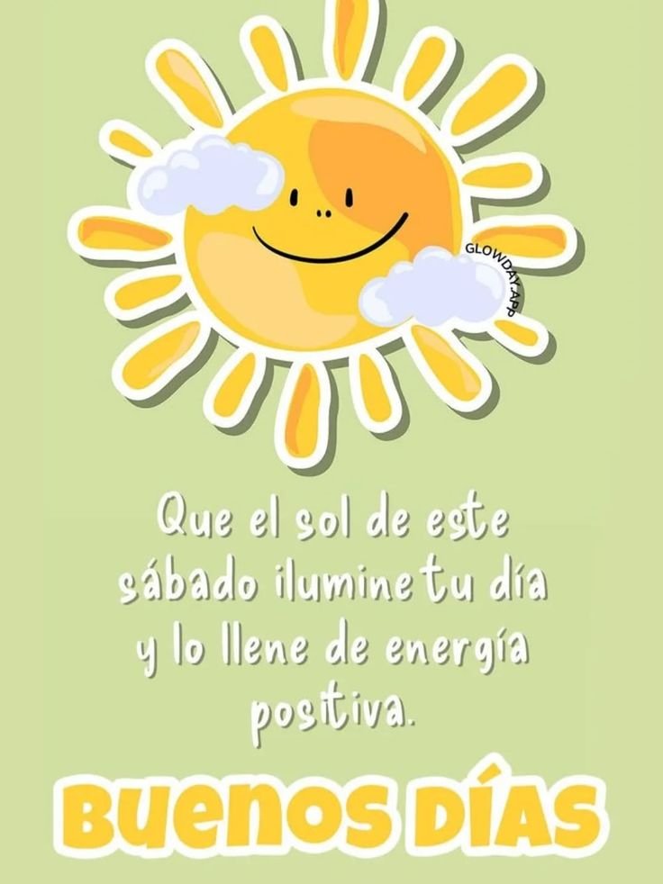 Sol ilustrado con un deseo de energía positiva
