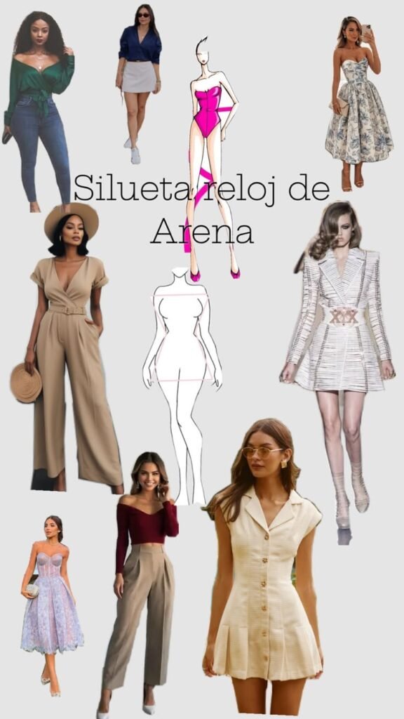 Infografía de silueta reloj de arena