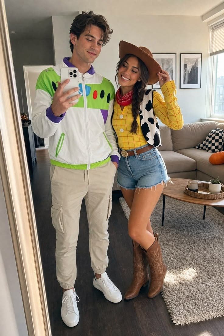 Disfraz de pareja para Halloween: Buzz y Woody, Toy Story