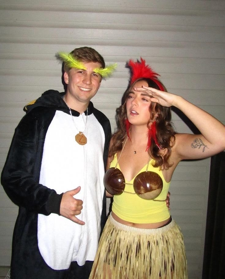 Disfraz de pareja para Halloween: Cody y Chicken Joe, Reyes de las olas