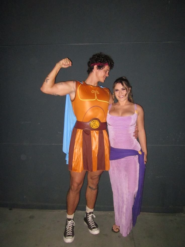 Disfraz de pareja para Halloween: Hércules y Megara