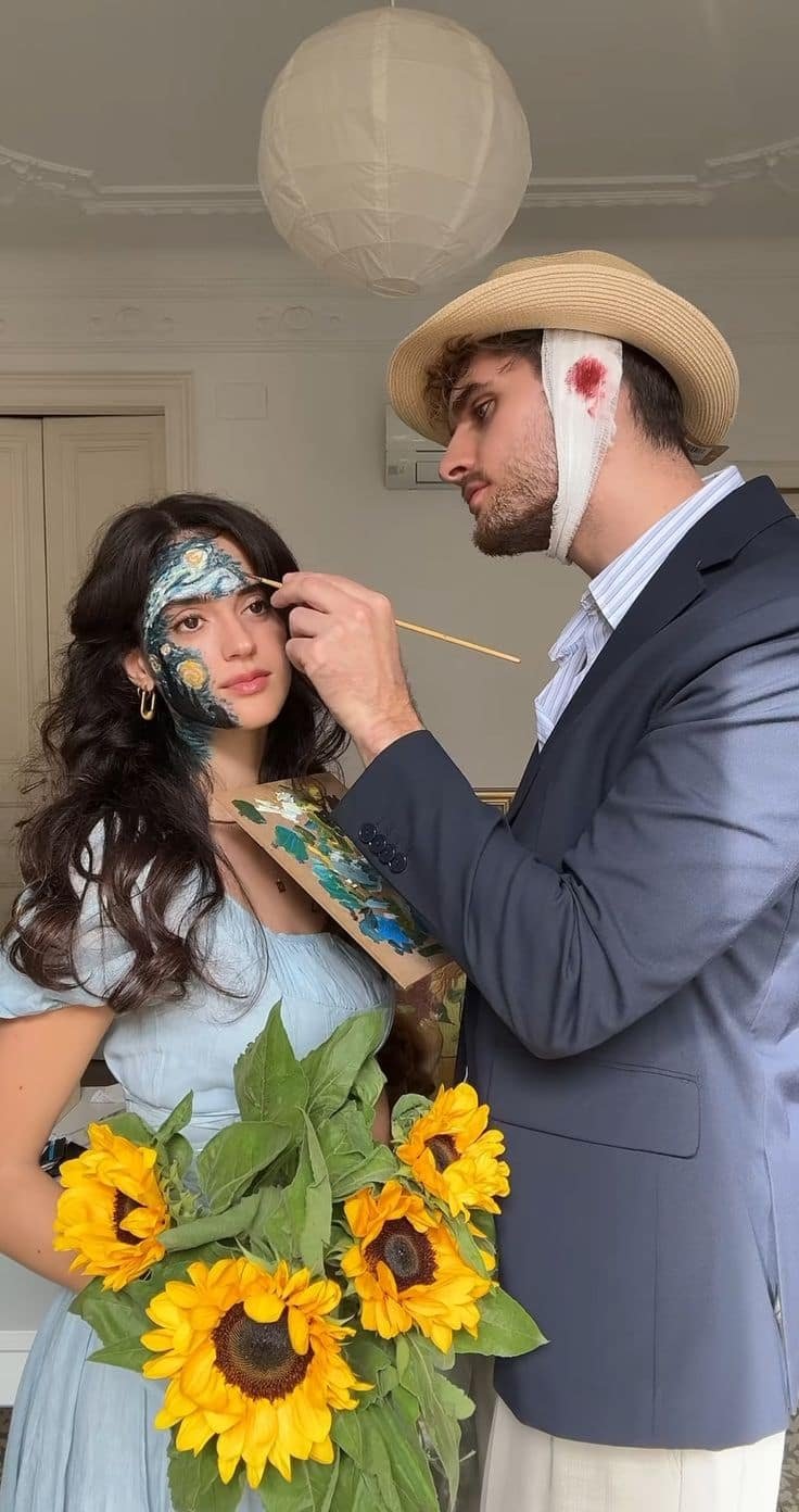 Disfraz de pareja para Halloween: El pintor y su obra