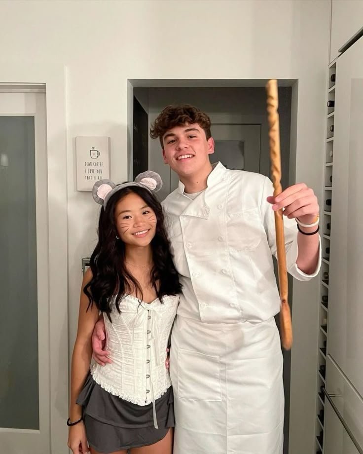 Disfraz de pareja para Halloween: Remy y Linguini, Ratatouille
