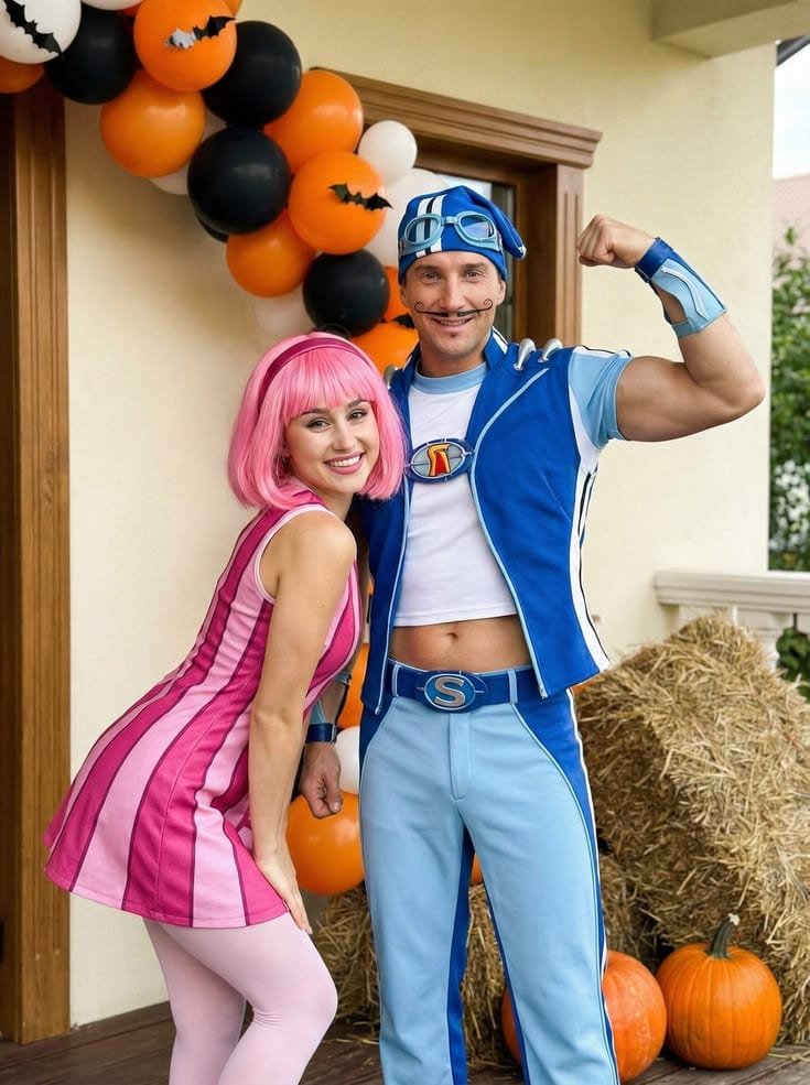 Disfraz de pareja para Halloween: Stephanie y Sportacus, LazyTown