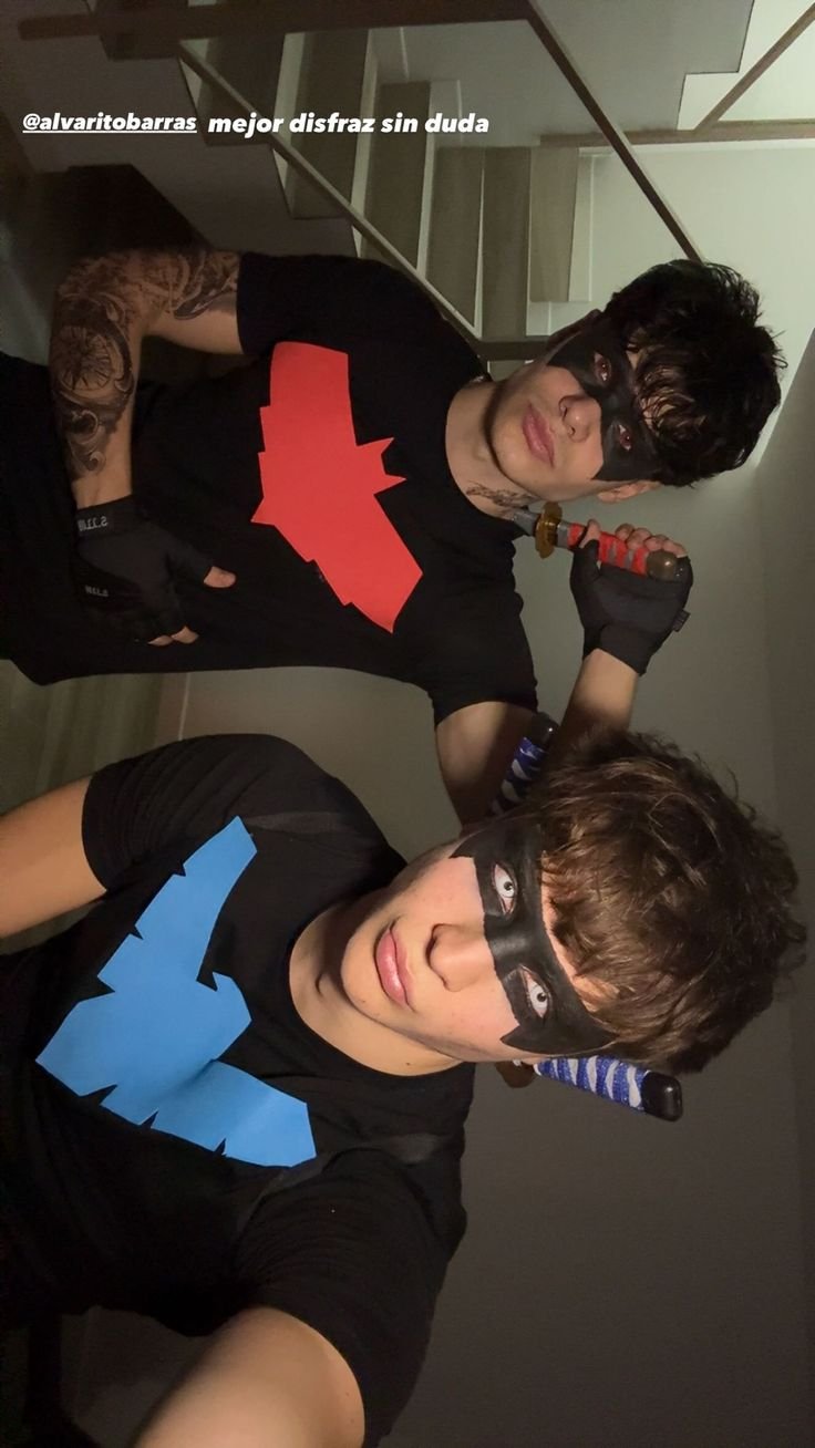 Disfraz de Halloween para hombre: Nightwing y Red Hood