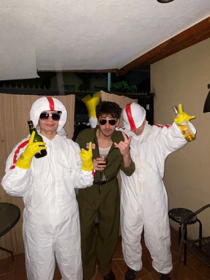 Disfraz de Halloween para hombre: Pollos en grupo